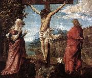 Christ on the Cross between Mary and St John ALTDORFER, Albrecht